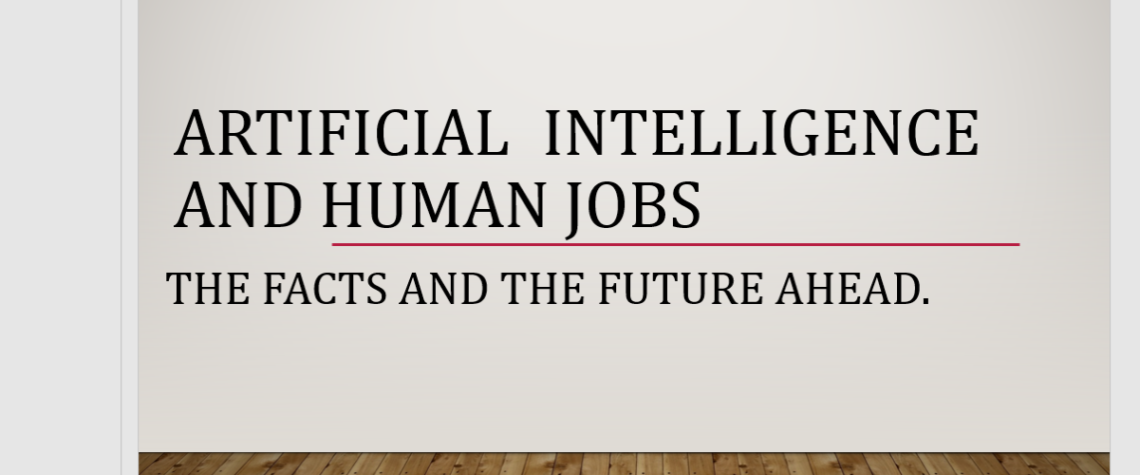 Artificial Intelligence and Human Jobs