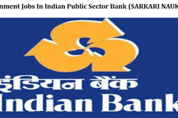 Indian Bank Government Jobs